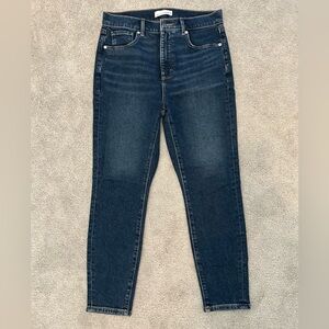 LOFT Dark Blue Skinny Jeans
